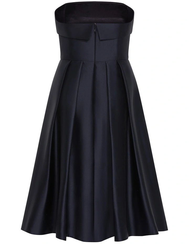Tiffany Strapless Midi Dress in Navy image 4