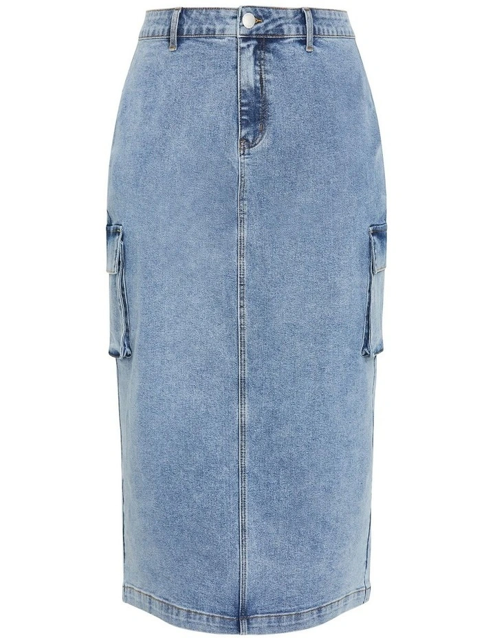 Raya Skirt in Blue image 3