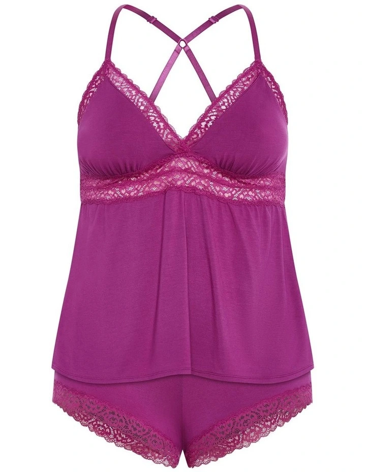 Viva Short Cami Set in Purple image 3