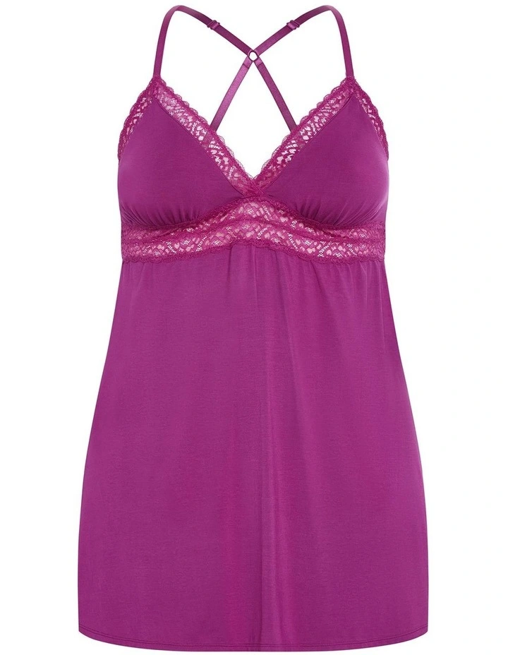 Viva Babydoll Chemise in Cerise image 3