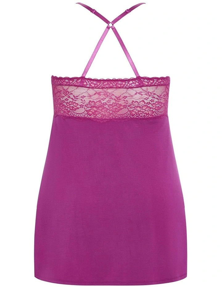 Viva Babydoll Chemise in Cerise image 4