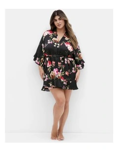 Arcadia Short Kimono in Black
