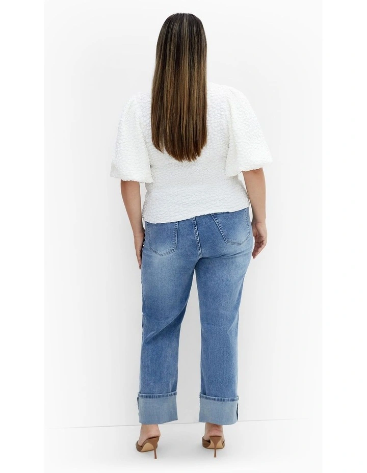 Chrissie Top in Ivory image 2