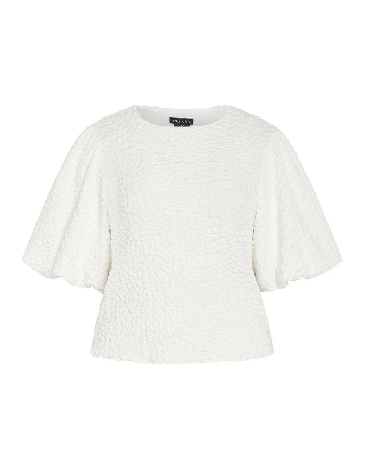 Chrissie Top in Ivory image 3