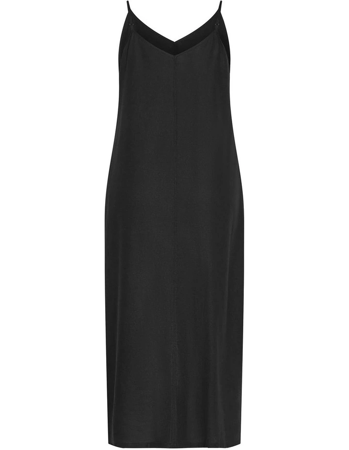 Jayda V Neck Maxi Dress in Black image 4