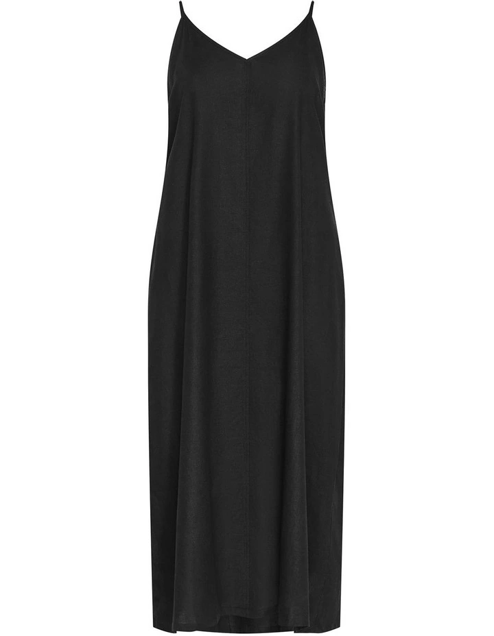 Jayda V Neck Maxi Dress in Black image 5