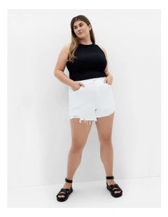 Shannah Rip Short in Ivory