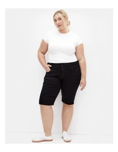 Corset Waist Short in Black