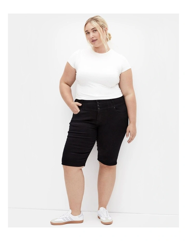 Corset Waist Short in Black image 1