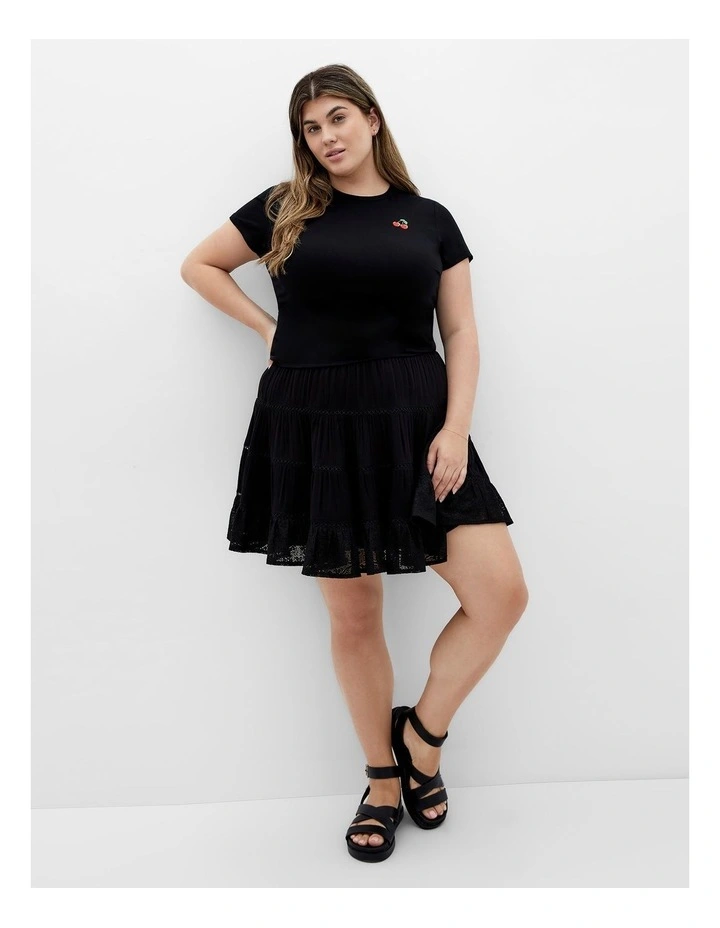 Cherry Tee in Black image 1