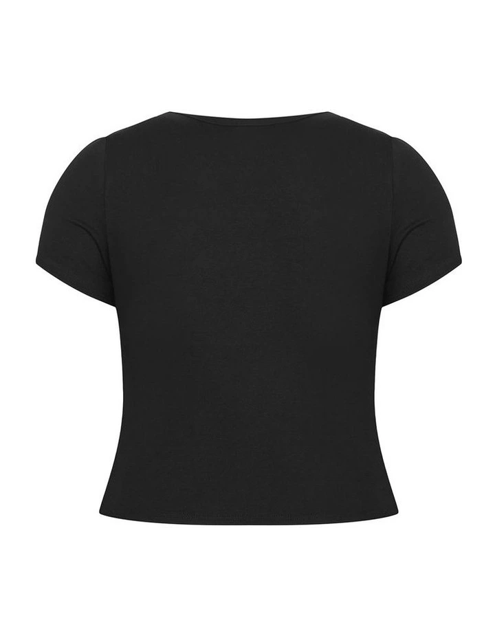 Cherry Tee in Black image 4