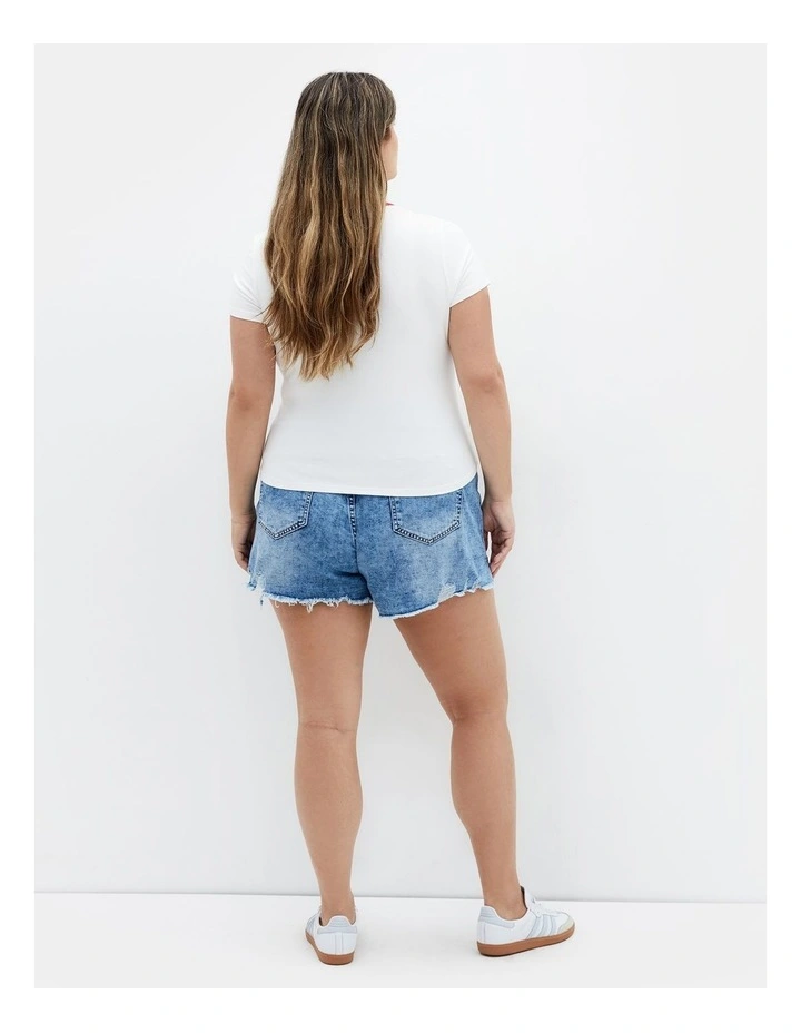 Cherry Tee in Ivory image 2