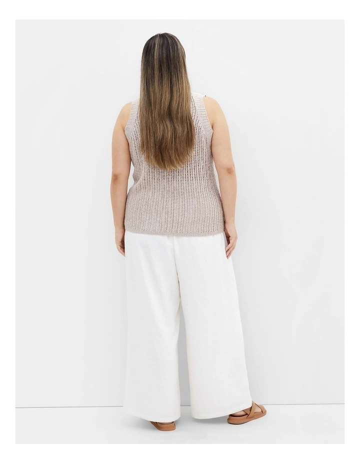 Talia Knit Tank in Neutral image 2