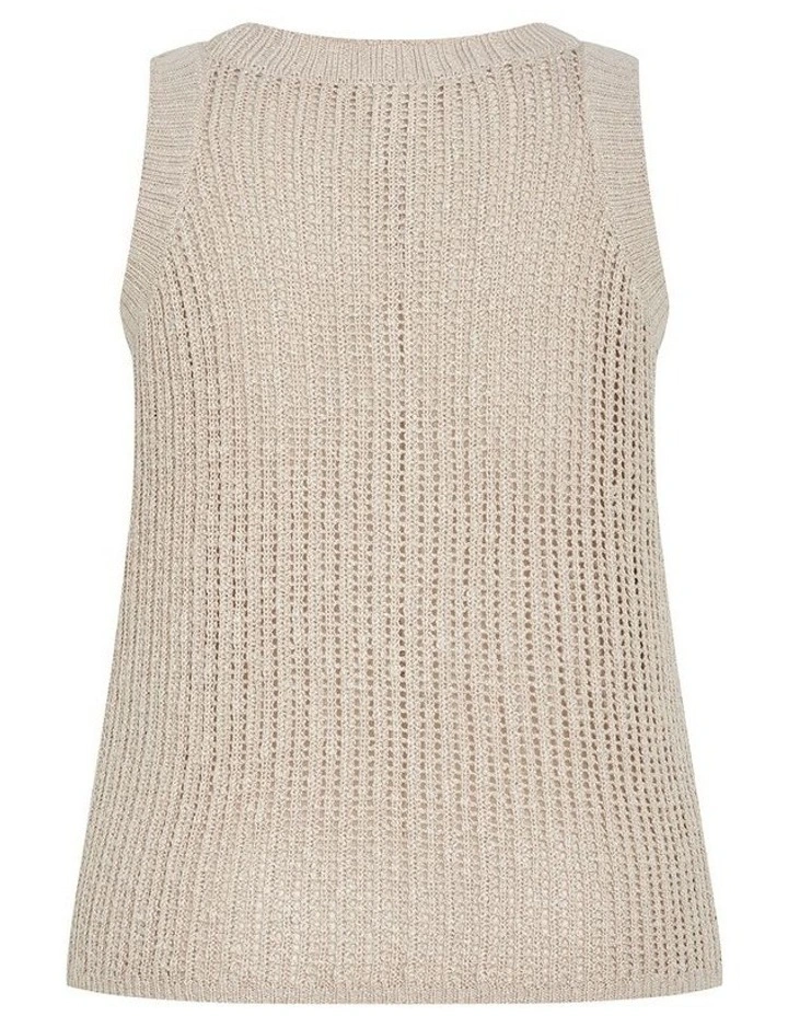Talia Knit Tank in Neutral image 4