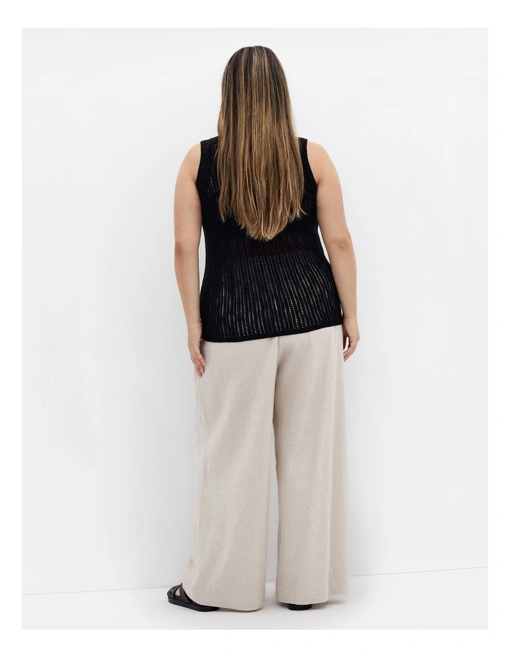Talia Knit Tank in Black image 2