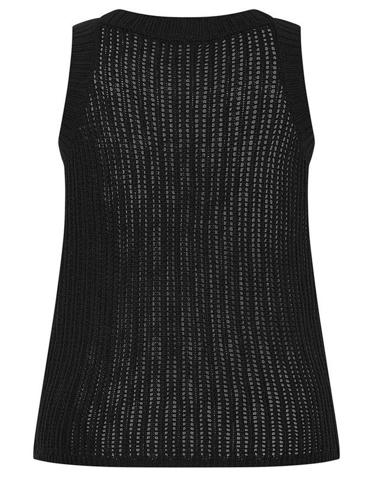 Talia Knit Tank in Black image 4