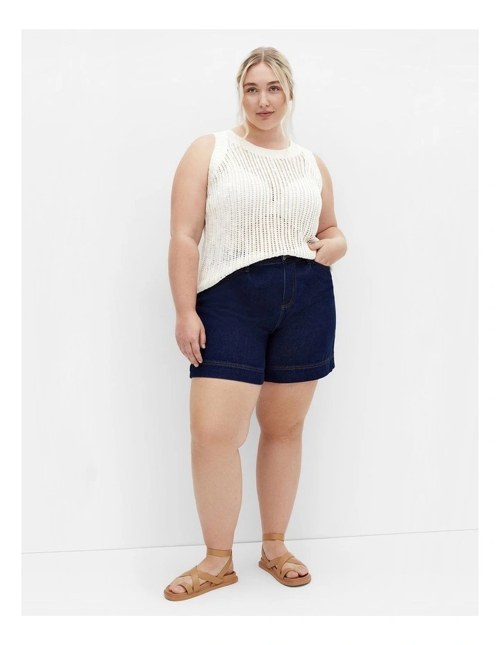 Talia Knit Tank in Ivory image 1