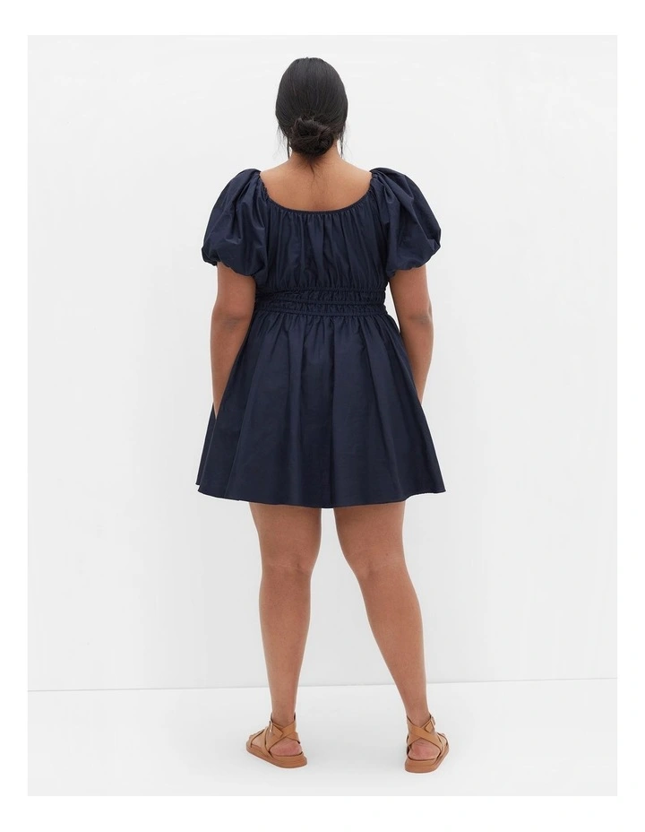 Lillian Mini Dress in Navy image 2