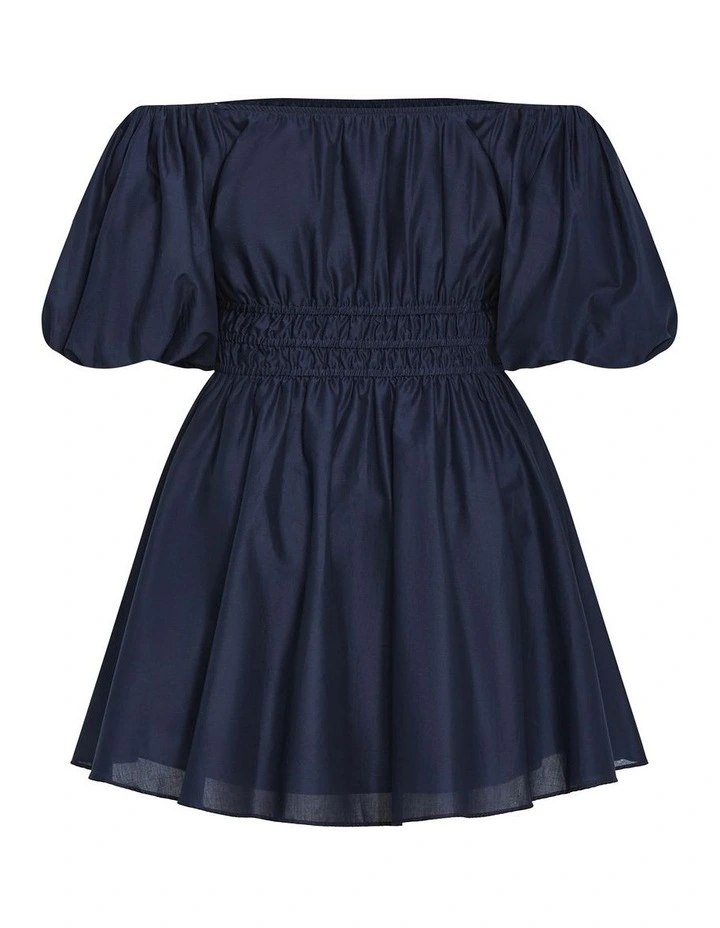 Lillian Mini Dress in Navy image 6