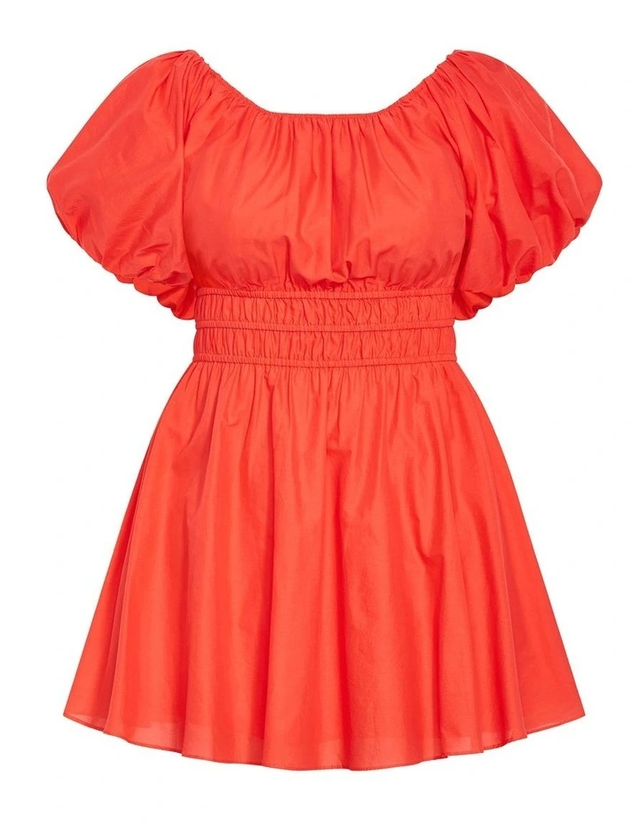Lillian Mini Dress in Orange image 3