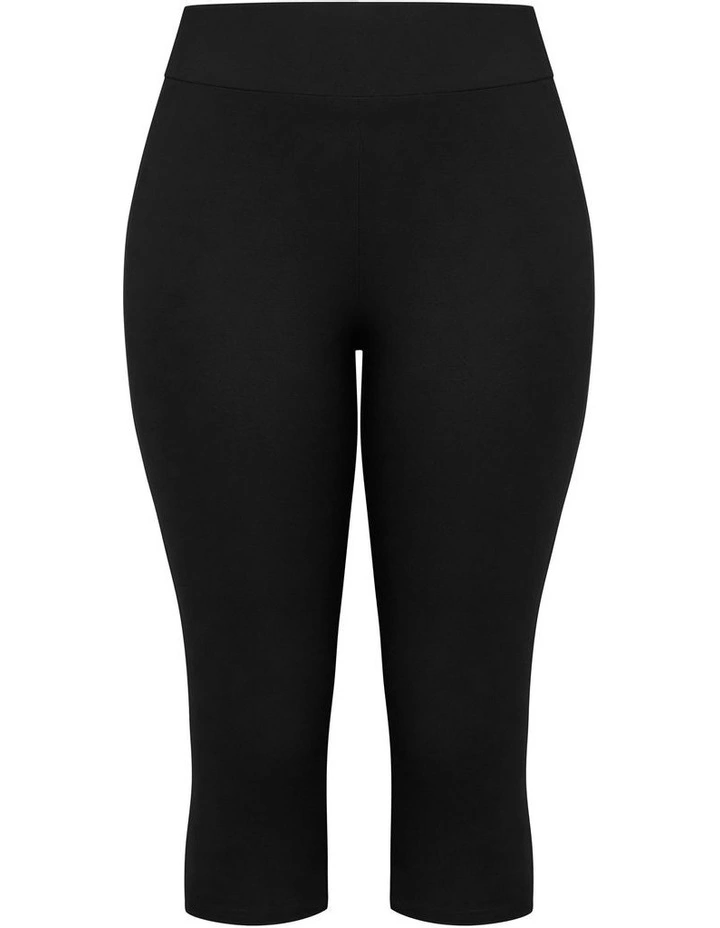 3/4 Wide Band Legging in Black image 1