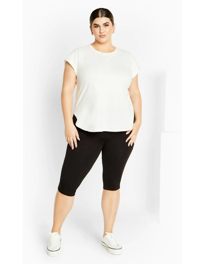 3/4 Wide Band Legging in Black image 7