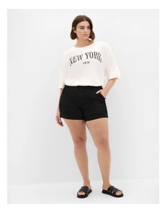 Denim Breeze Short in Black