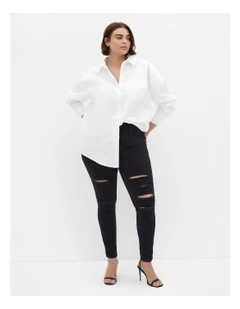 Rock N Roll Skinny Jean in Black