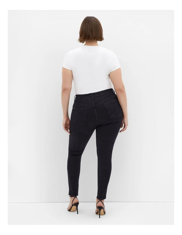 Rock N Roll Skinny Jean in Black image 2