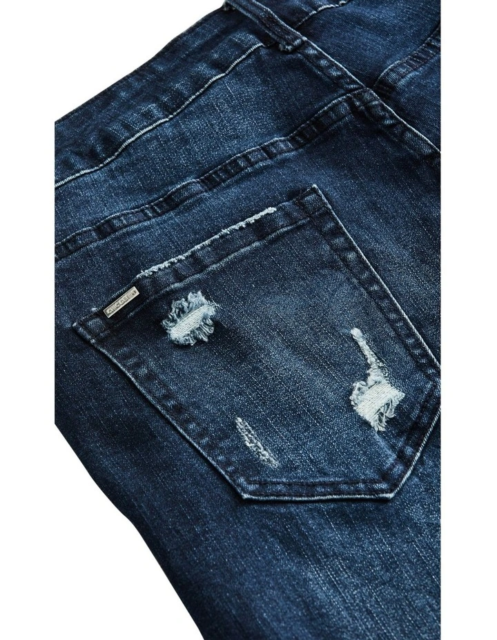 Ripped Love Short in Blue image 5