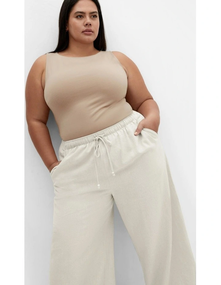 Holly Pant in Neutral Melange image 2