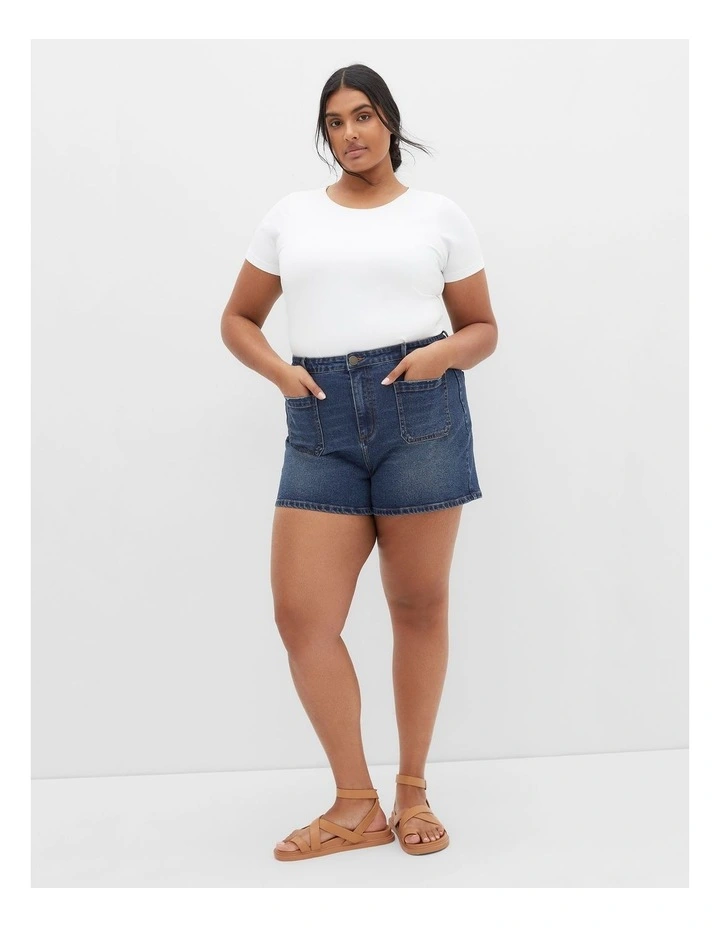 Callie Short in Dark Denim image 1