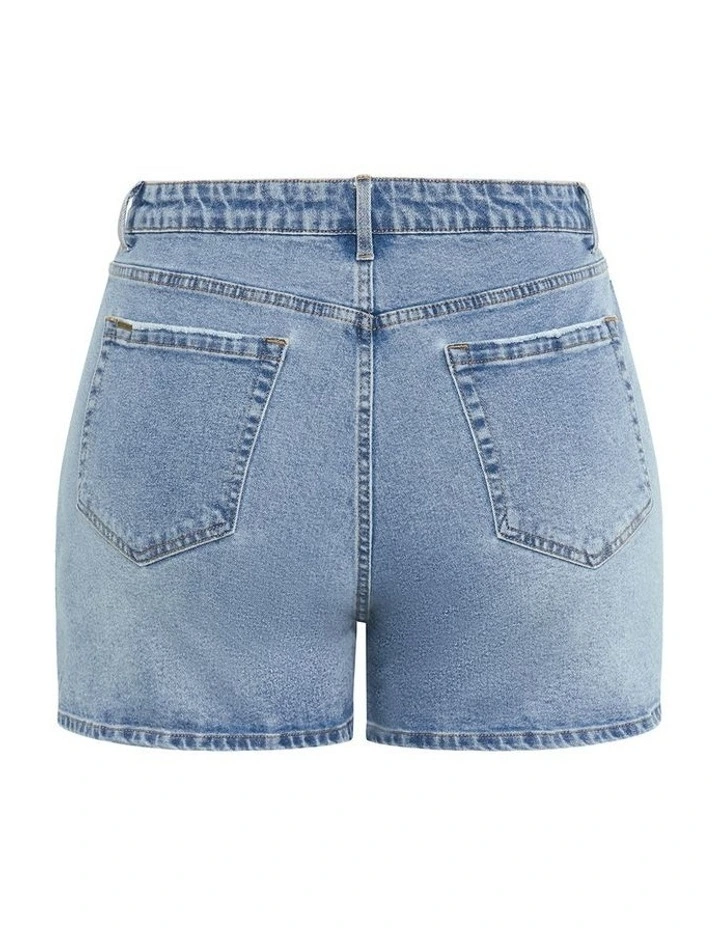 Denim Callie Short in Light Wash image 4