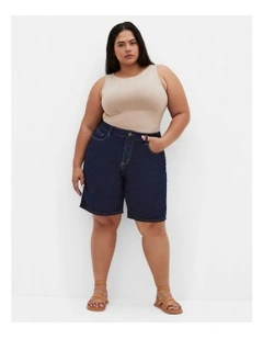 Laila Short in Dark Denim