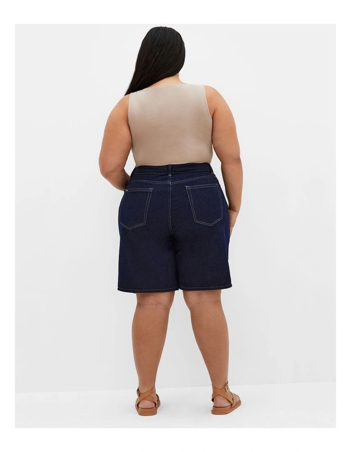 Laila Short in Dark Denim image 2