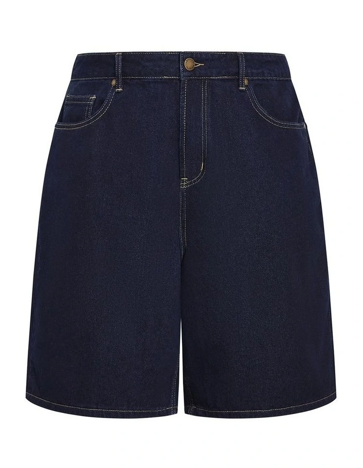 Laila Short in Dark Denim image 3