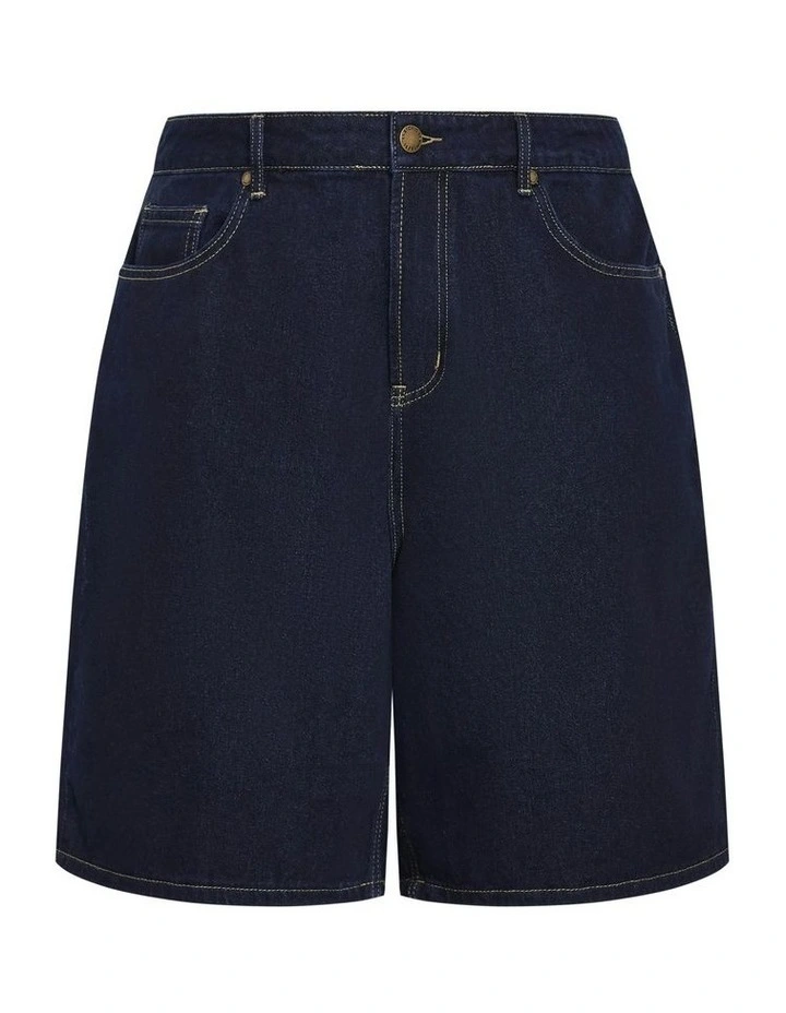 Laila Short in Dark Denim image 5