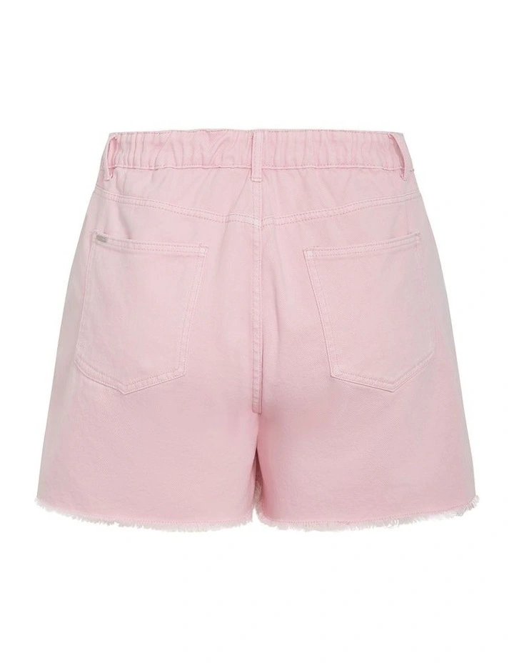 Rip Denim Short in Pout image 4