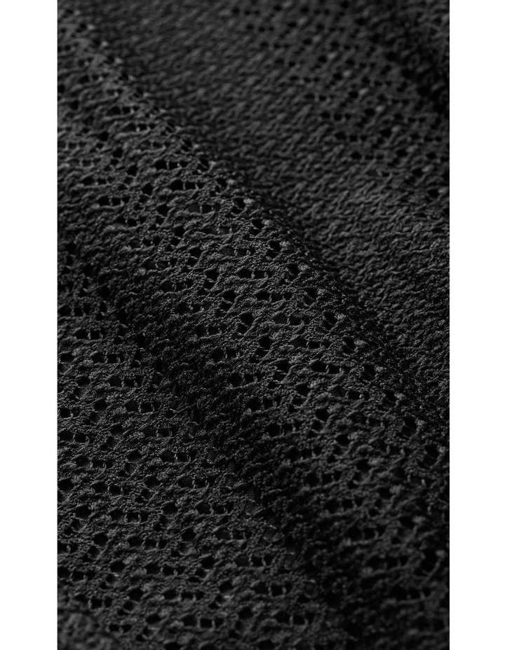 Crochet Maxi Skirt in Black image 7