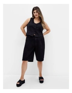 Relax Longline Short in Black
