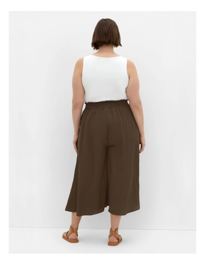 Elly Crop Pant in Khaki image 2