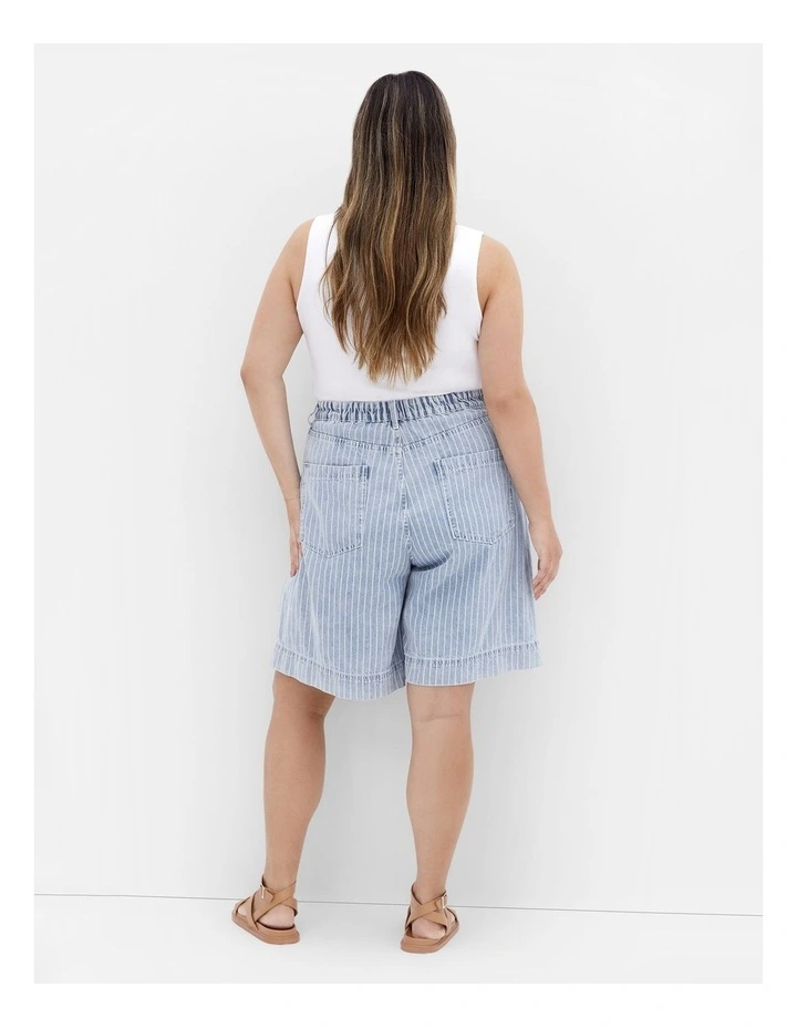 Bermuda Shorts in Light Pinstripe image 2