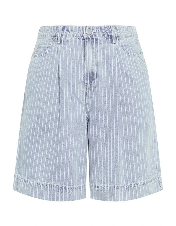 Bermuda Shorts in Light Pinstripe image 3
