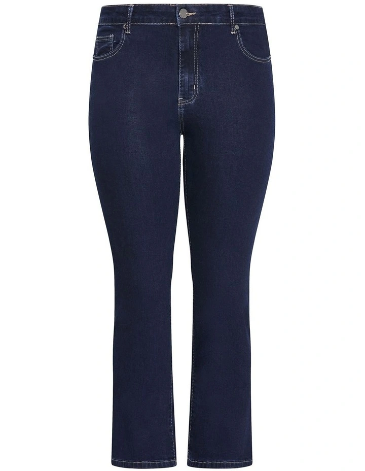 A Dena Jeans in Dark Wash image 3