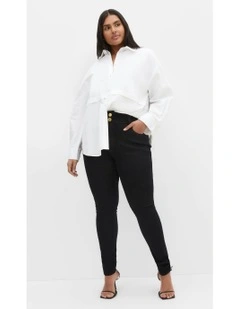 Asha Fit Skinny Jean in Black