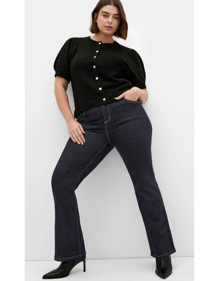 Bootleg Petite Denim Jeans in Blue image 3