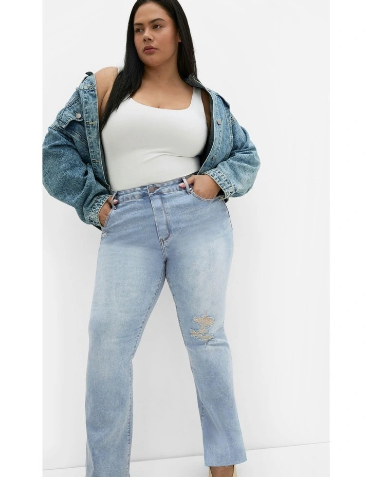 Harley Fit Marli Bootleg Jeans in Light Wash image 1
