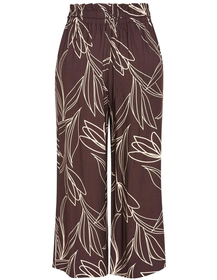 Athena Print Pant in Brown image 5