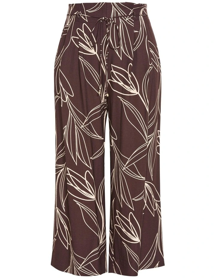 Athena Print Pant in Brown image 6