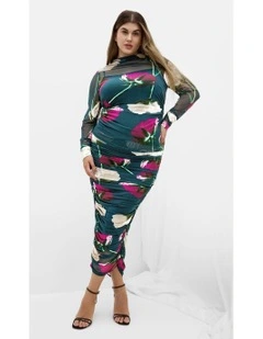 Livia Print Skirt in Green